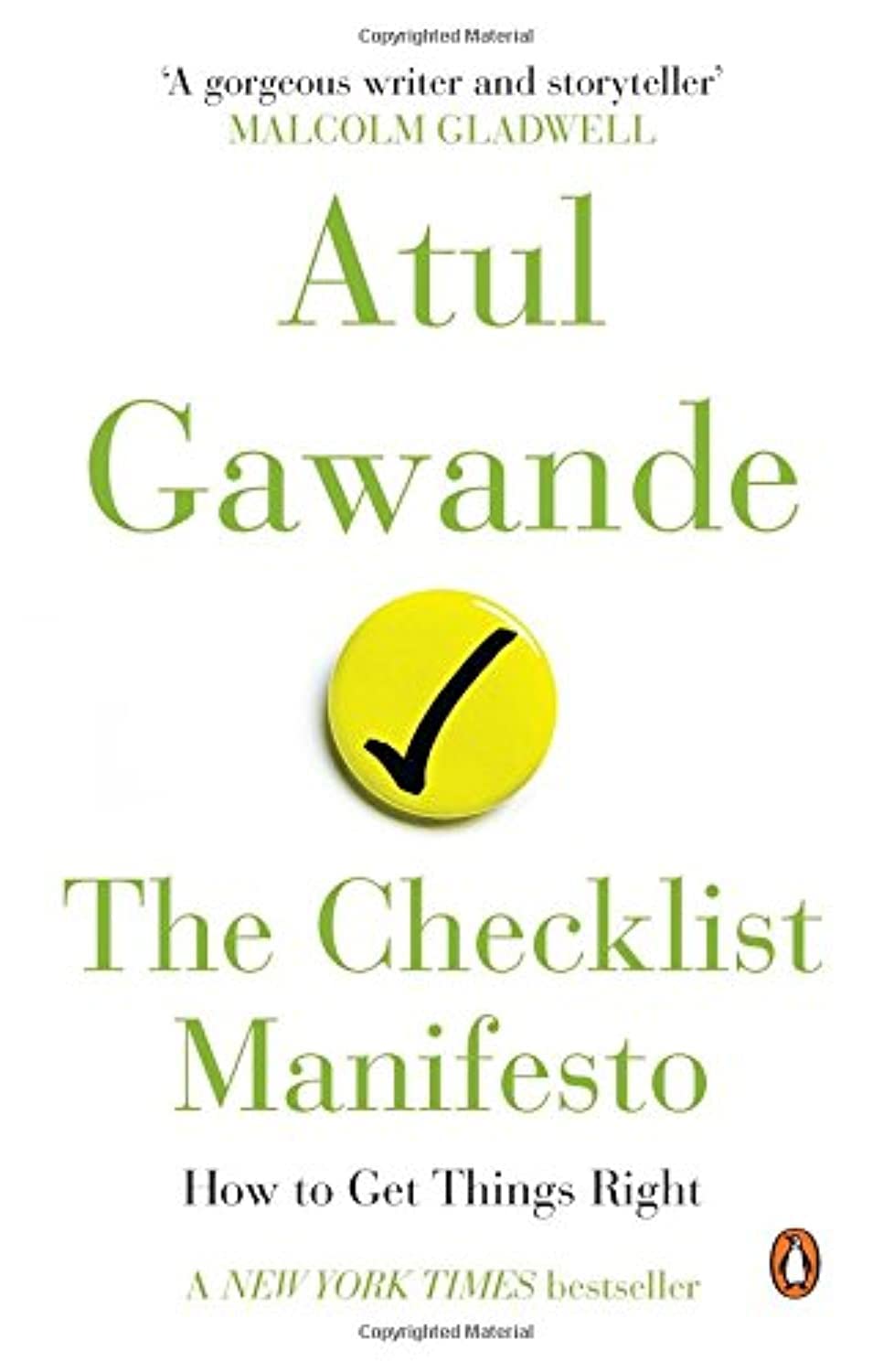 The Checklist Manifesto - How to Get Things Right (English, Paperback ...