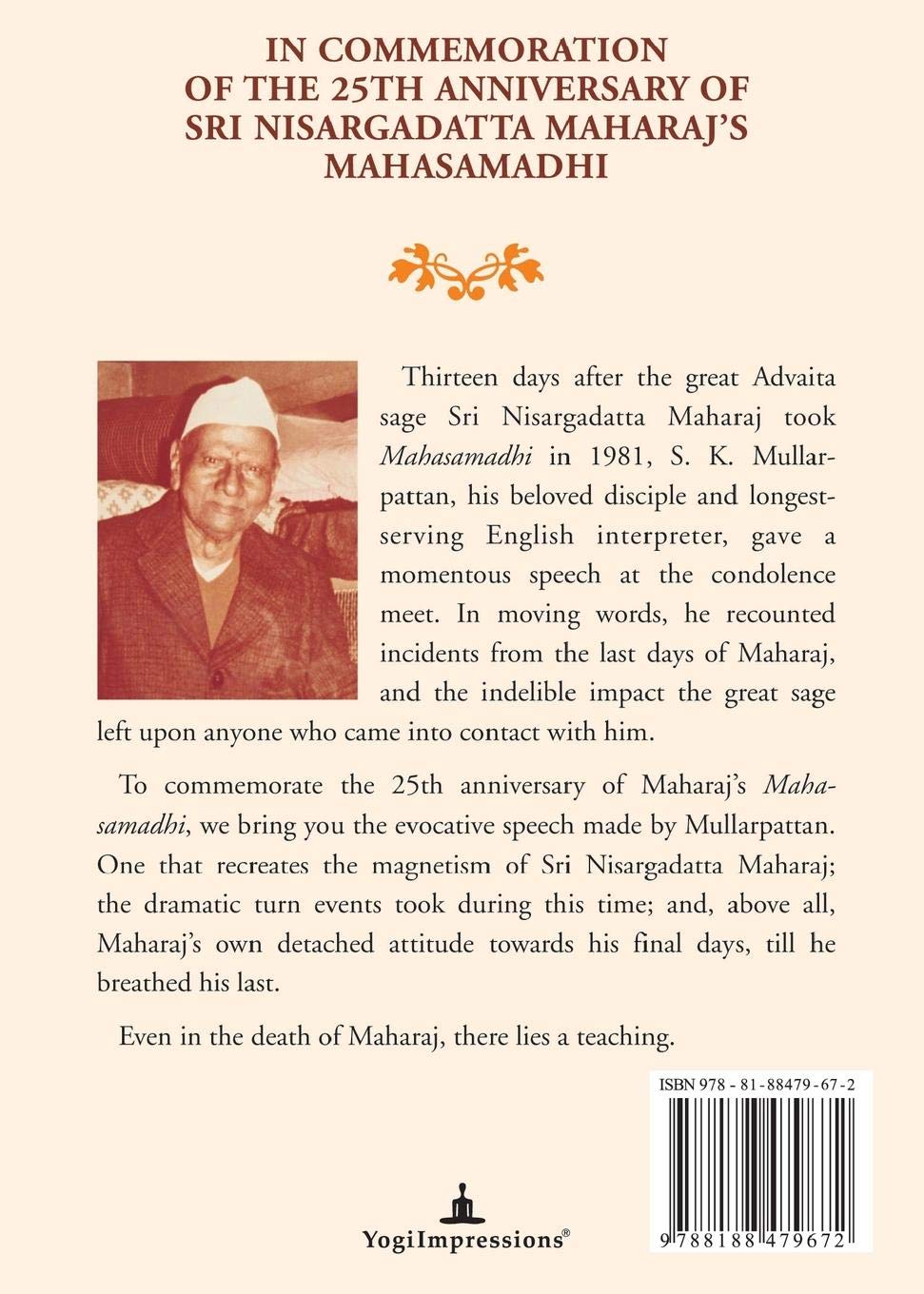 The Last Days Of Nisargdatta Maharaj (English, Paperback, S.K. Mullarpattan)