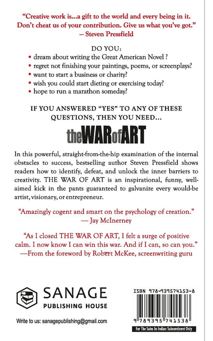 The War of Art (English, Paperback, Steven Pressfield)