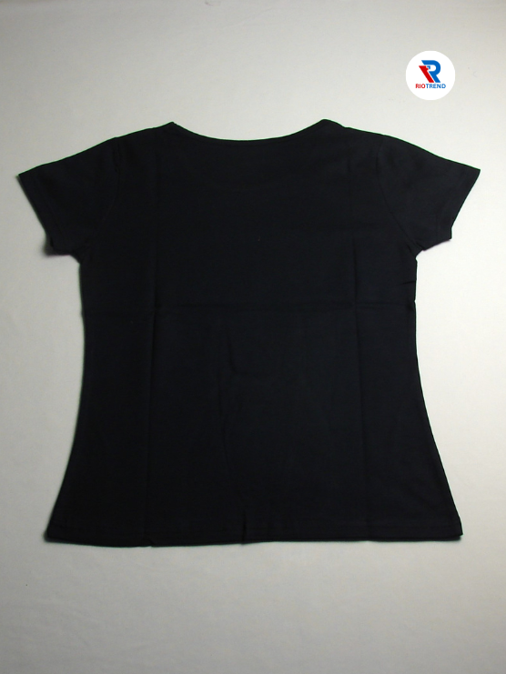 Women's Half Sleeve Cotton T-Shirt Black