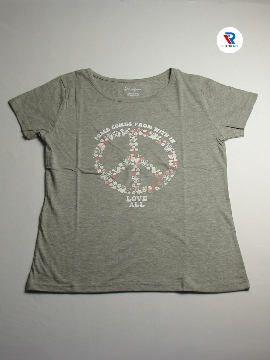 Women's Half Sleeve Cotton T-Shirt Gray