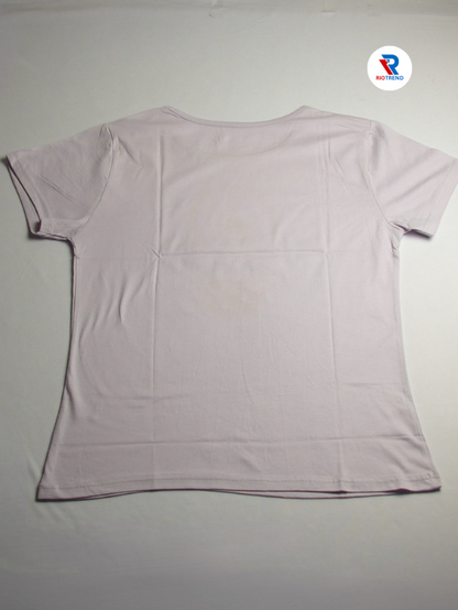 Women's Half Sleeve Cotton T-Shirt Lavender