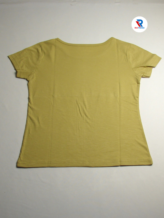 Women's Half Sleeve Cotton T-Shirt Mustard