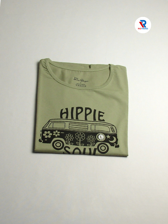 Women's Half Sleeve Cotton T-Shirt Olive