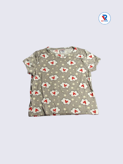 Women's Pyjama T-Shirts M,L,XL in Tan Color - RioTrend