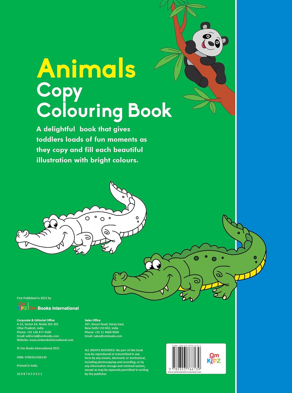 Animals Copy Colouring Book (English, Paperback)