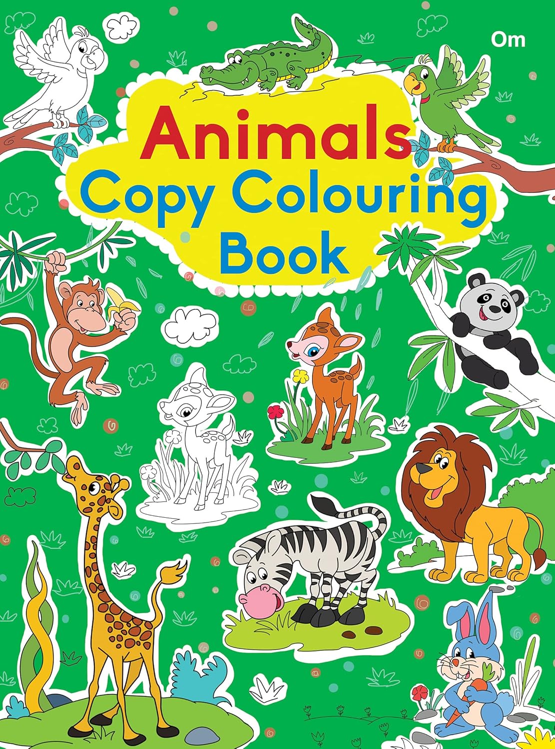 Animals Copy Colouring Book (English, Paperback)