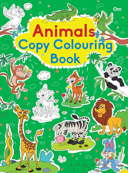 Animals Copy Colouring Book (English, Paperback)