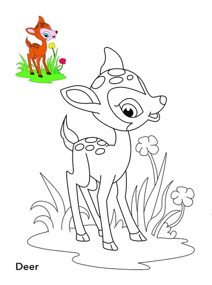 Animals Copy Colouring Book (English, Paperback)
