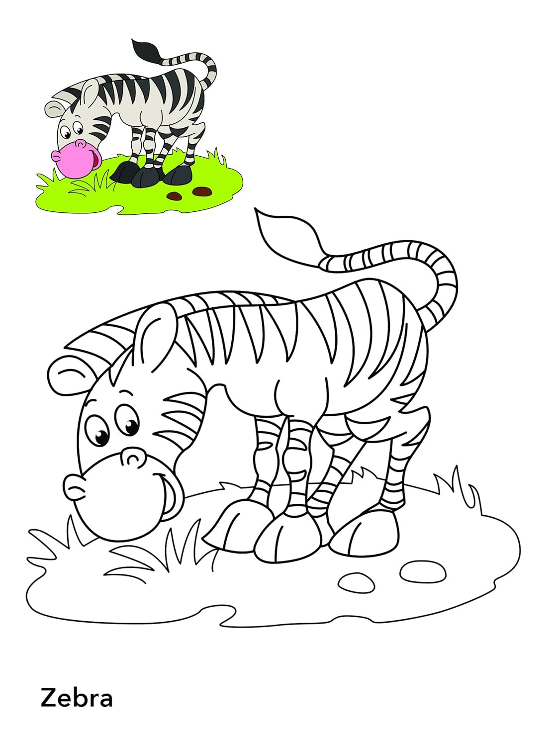 Animals Copy Colouring Book (English, Paperback)