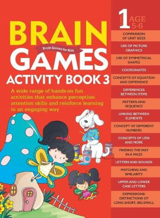 Activity Book: Brain Games Activity Book 3 (Level-1) (English, Paperback)