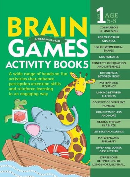 Activity Book: Brain Games Activity Book 5 (Level-1) (English, Paperback)