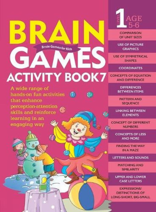 Activity Book : Brain Games Activity Book 7 (Level-1) (English, Paperback)