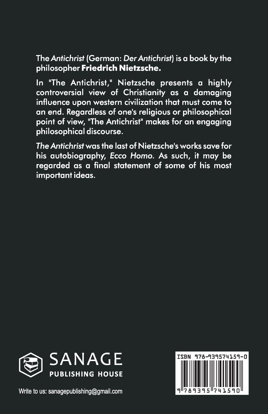 The Antichrist (English, Paperback, Friedrich Wilhelm Nietzsche)